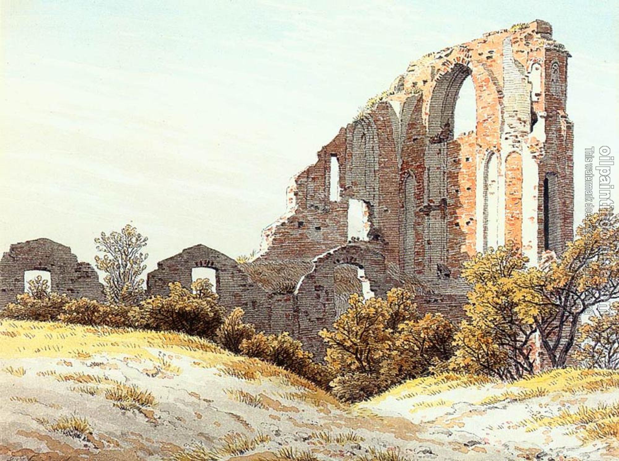 Friedrich, Caspar David - The Ruins Of Eldena